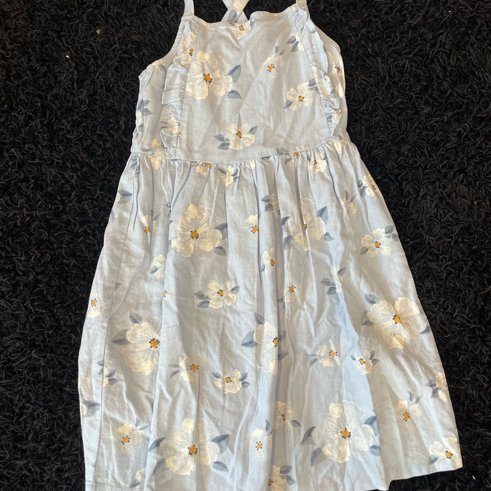 Floral Blue Kids Dress